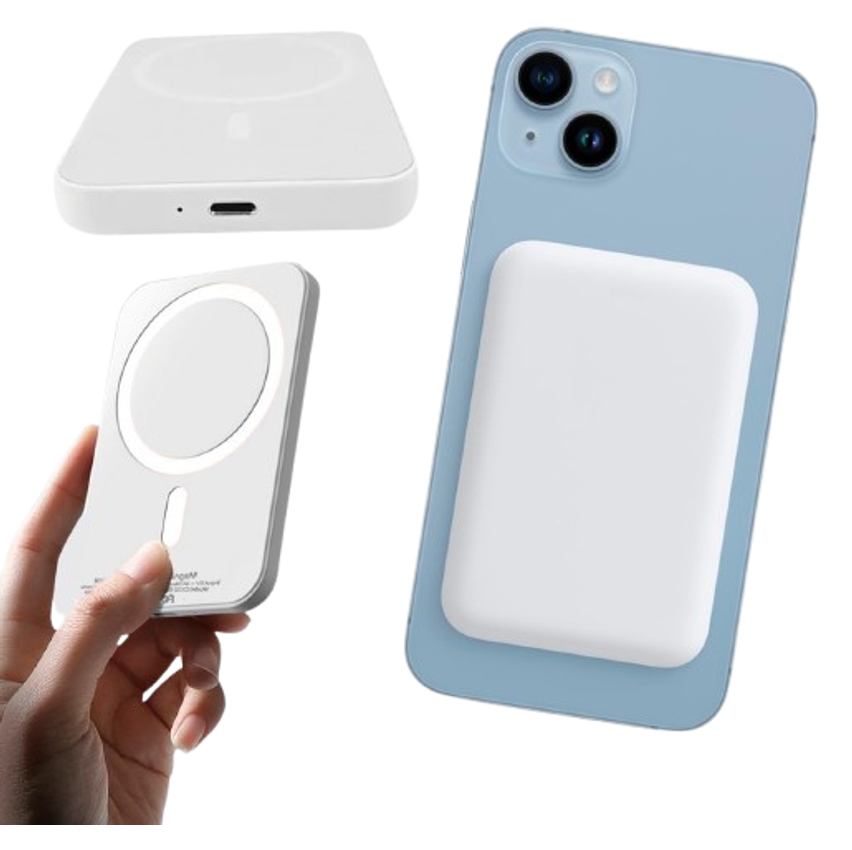 Carregador Power Bank Portatil Indução Para Apple iPhone