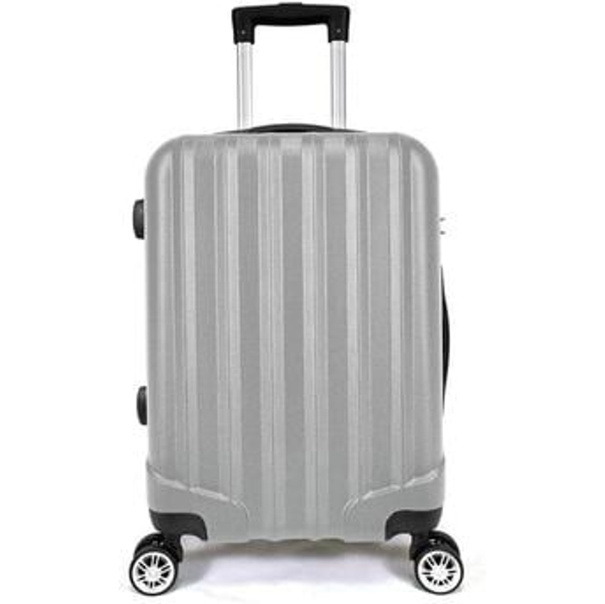 Mala de Bordo ABS 4 Rodas Adventure Fortt Prata - MAB01-PR