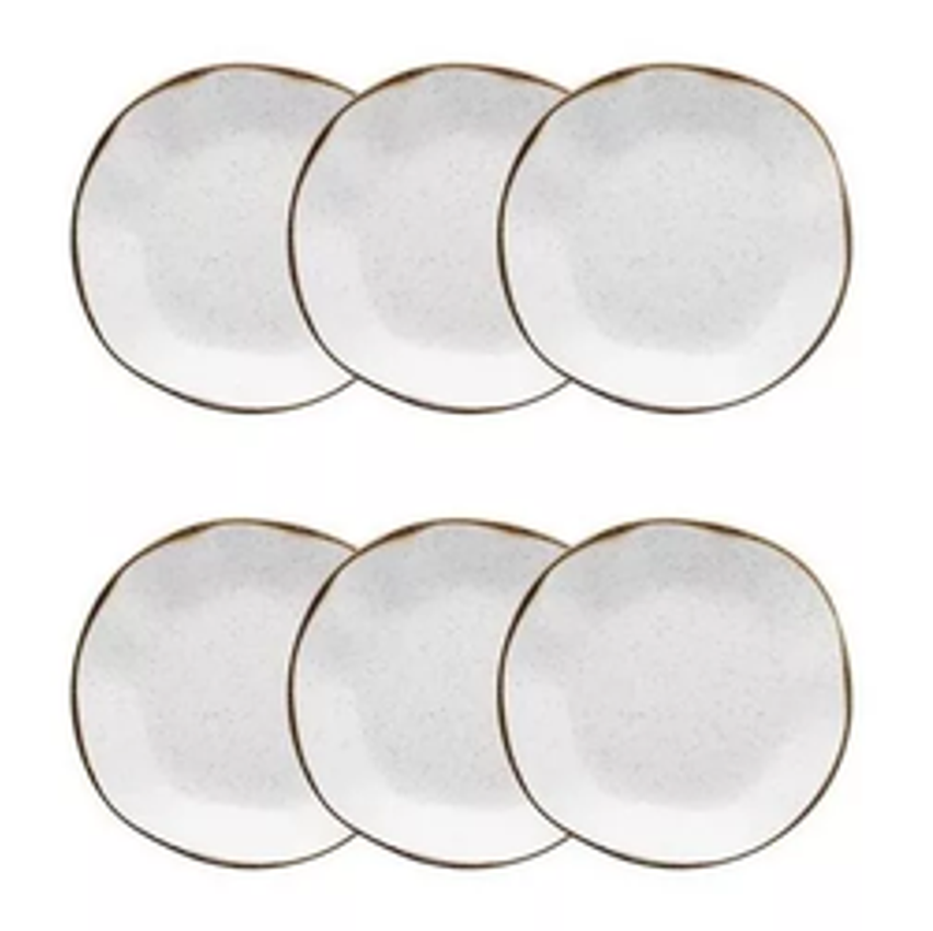 Conjunto De 6 Pratos Fundos 22,5cm Ryo Maresia