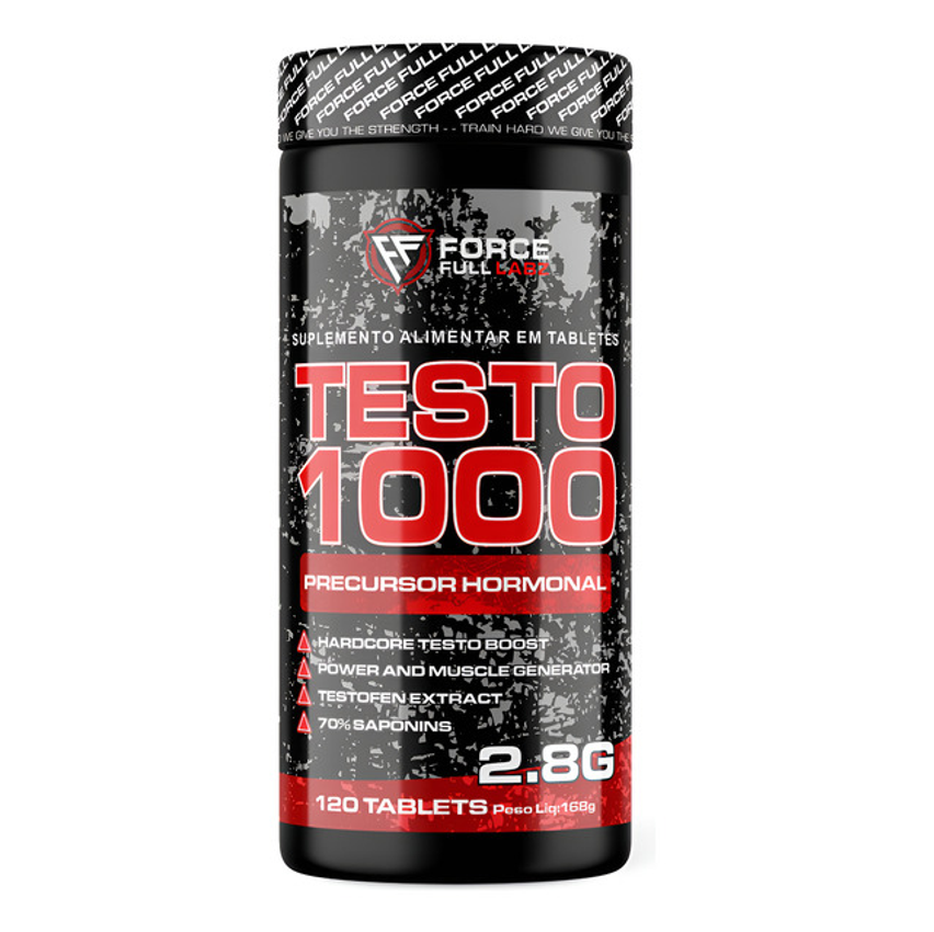 Testo 1000 100% Feno Grego 450mg, Boro, Vit B6, B12 Capsulas Premium Puro 120 Tabs - Force Full Labz