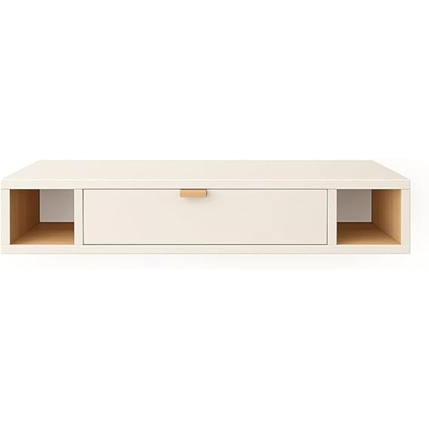 Mesa Escrivaninha Para Computador Escritório com Gaveta Versatta Casa JD (OFF WHITE)