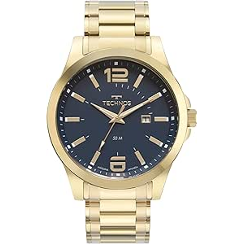 Relógio Masculino Technos Analógico Dourado Performance Racer 2115MZV/1A Calendário