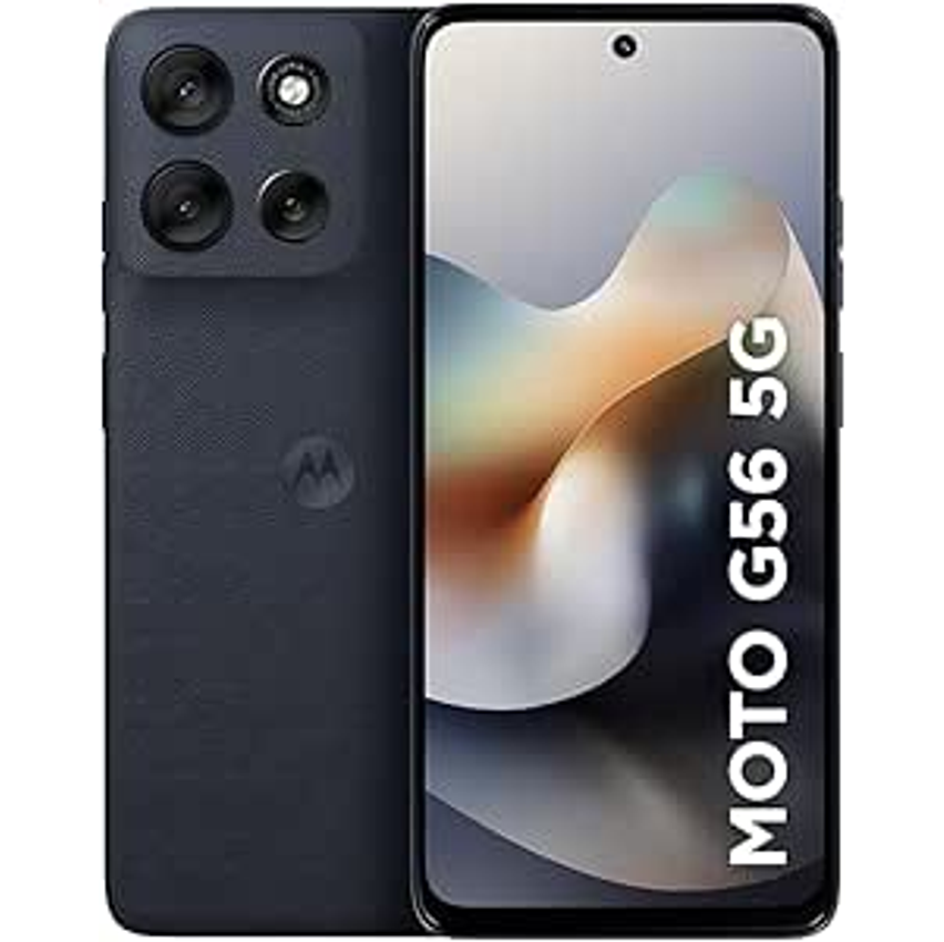 Smartphone Motorola Moto g56 5G - 256GB 24GB (8GB RAM+16GB Ram Boost) e 50MP Sony Lytia 600 Camera Ultrarresistencia militar IP68 + IP69 - Grafite