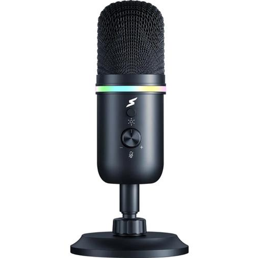 Microfone Gamer Superframe Voice Rgb Usb Preto Msf-voice-rgb
