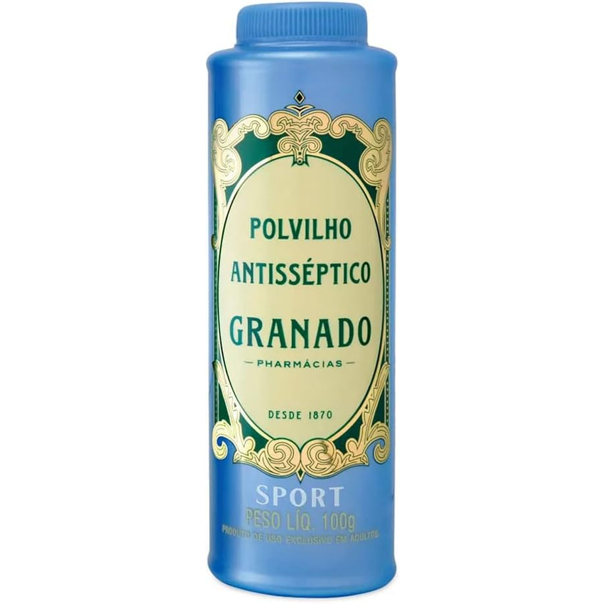 Polvilho Antisséptico Sport, Granado, Azul, 100G
