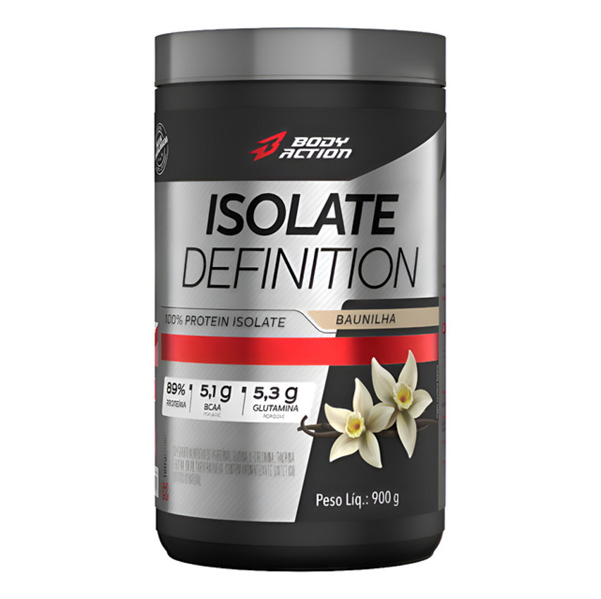 Suplemento De Proteína 27g Por Dose Isolate Definition 900g Sabor Baunilha
