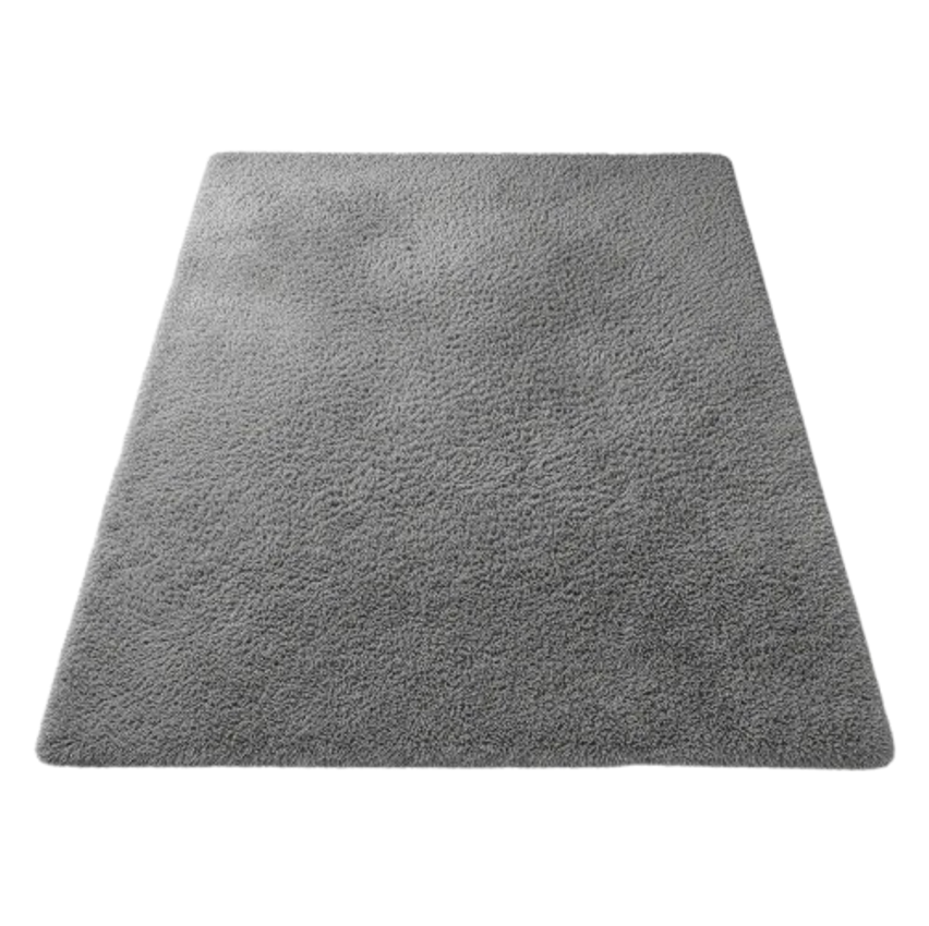Tapete 2,00x1,40 Peludo Felpudo Sala E Quarto Cores Cor Cinza-escuro
