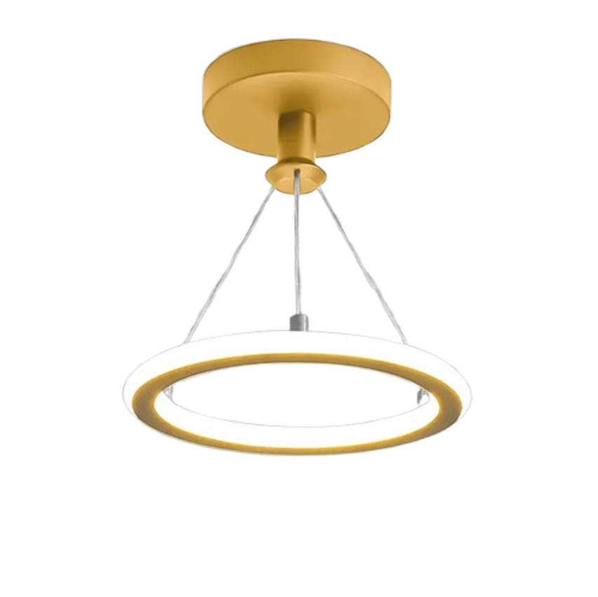 Luminária De Teto Moderna, 3 Cores Lustre Pendente Led Sala