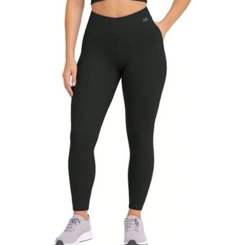 Legging Zero Transparencia Suplex Fitness Feminina Blackout