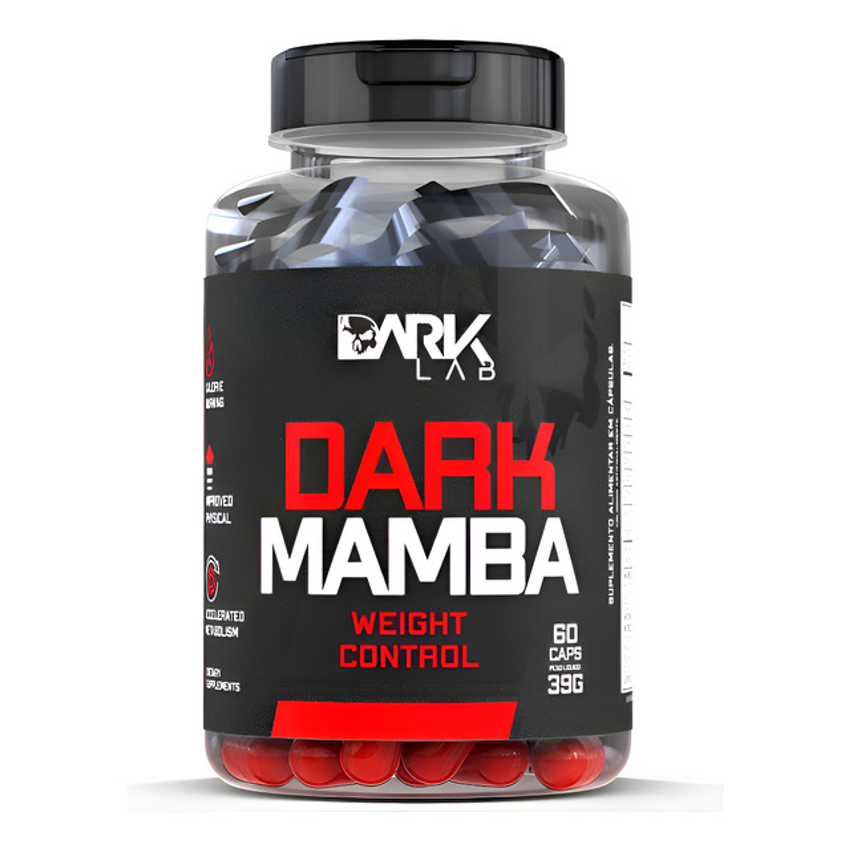 Termogênico Dark Mamba 60 Cápsulas Dark Lab Sabor Sem Sabor
