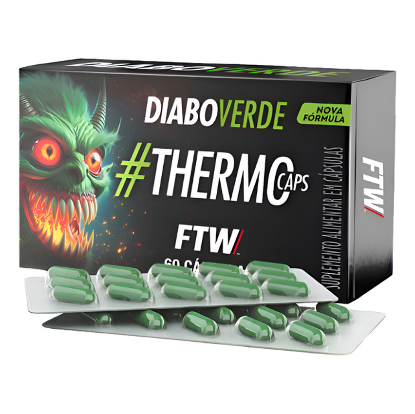 Termogenico Thermocaps 200mg 60caps Ftw - Diabo Verde