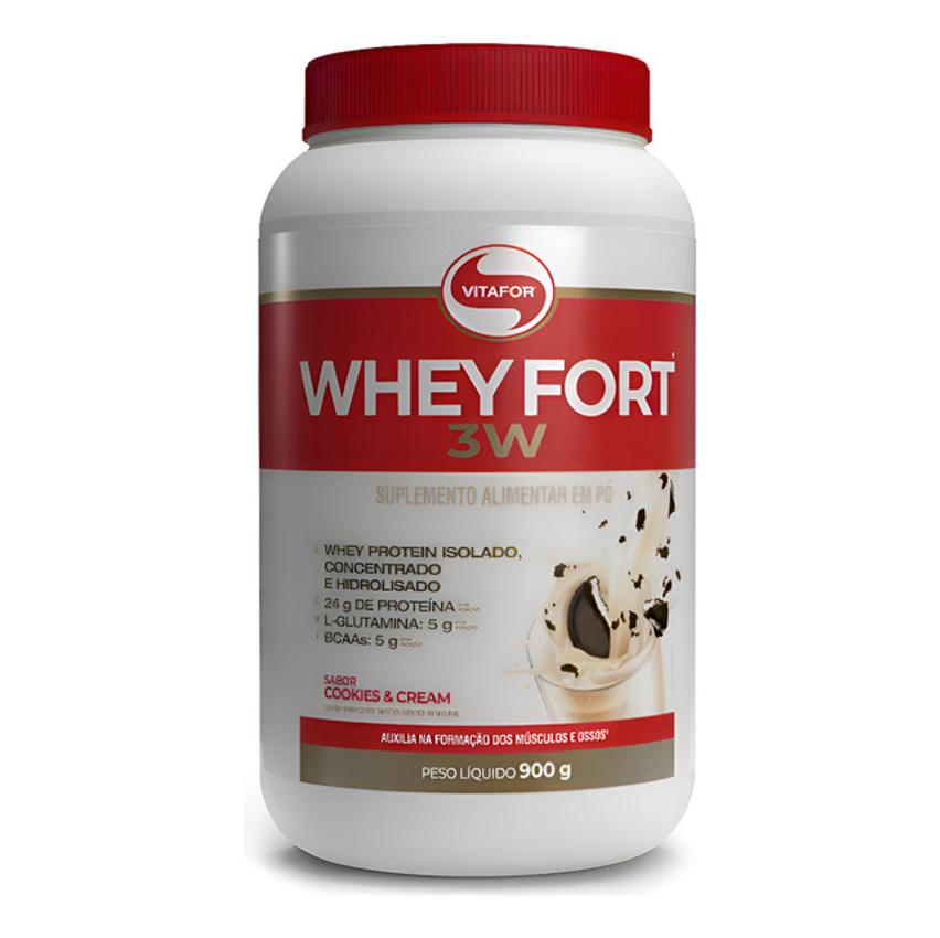Whey Fort 3w Cookies & Cream 900g Vitafor