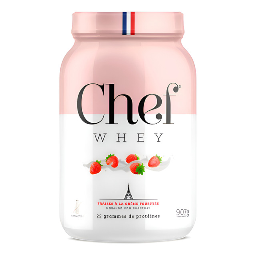 Zero Lactose Whey Isolado E Concentrado Pré Treino Proteína Sabor Morango