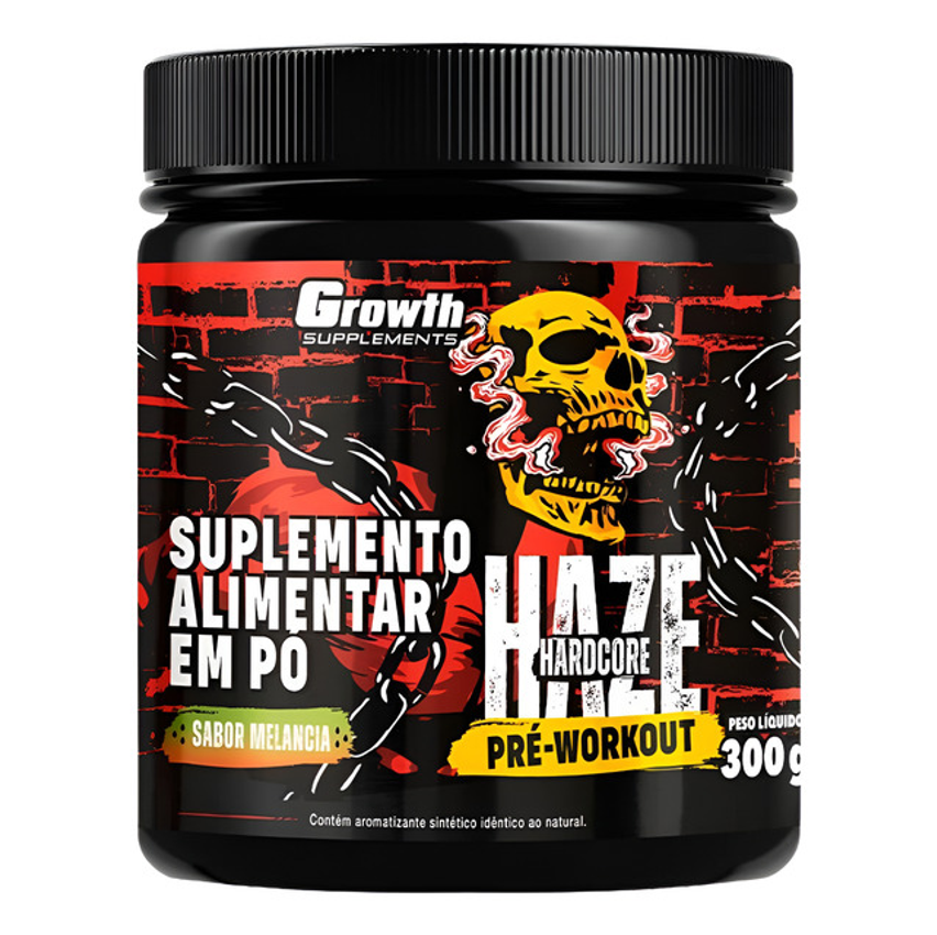 Growth Pré-treino 300g Haze Original Mais Energia No Treino
