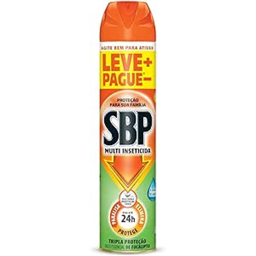 SBP Inseticida Aerossol Com Óleo De Eucalipto 450 Ml