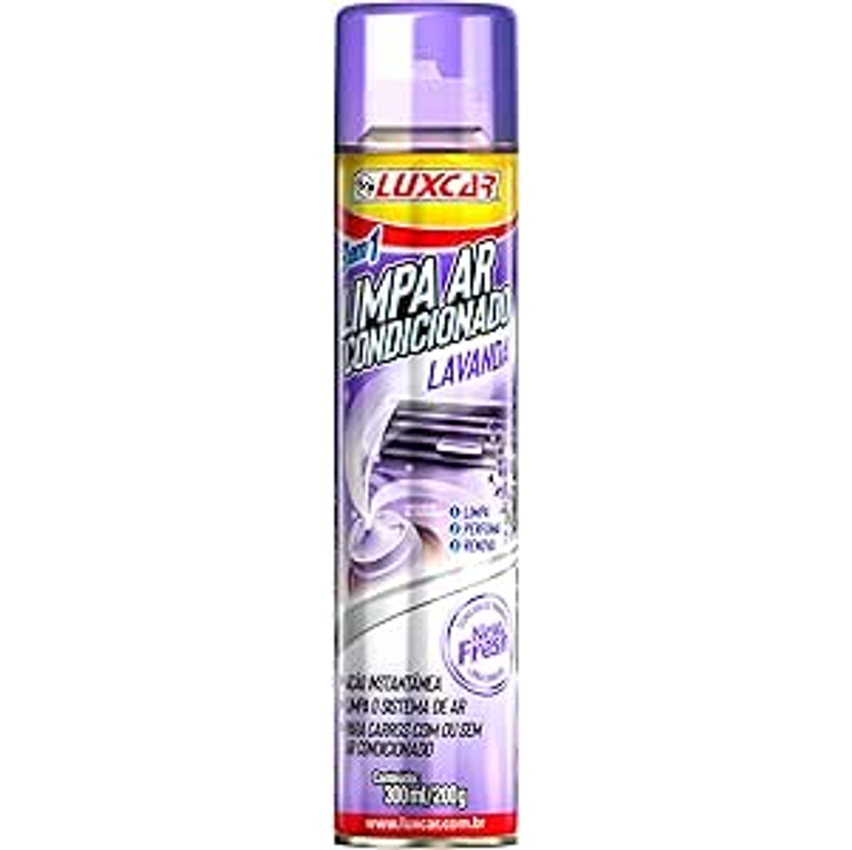 Luxcar Limpa Ar Condicionado 300 ml – Limpa Todo o Sistema com Agradável Fragrância