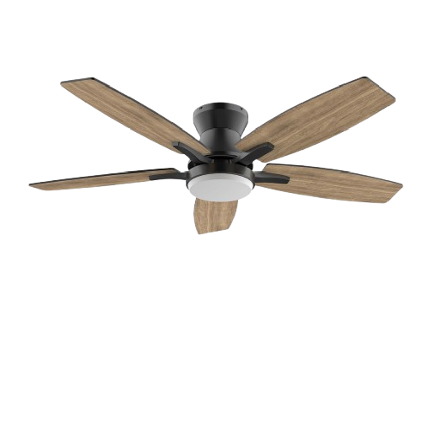 Ventilador de Teto Economizador de Energia 106,7 cm, Ventilador de Teto com Luz LED e Controle Remoto, Motor DC Reversível, 6 Velocidades, Bivolt 110-220V