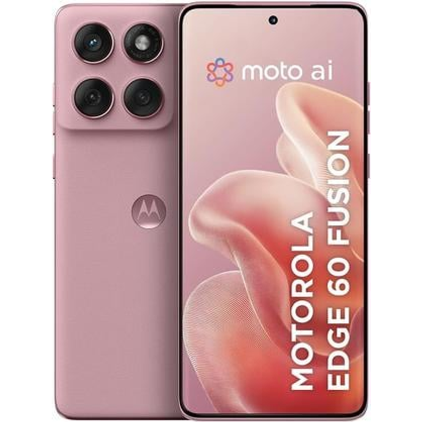 Smartphone Motorola Edge 60 Fusion 5G - 256GB 16GB (8GB RAM+8GB Ram Boost) 50MP Sony AI Camera IP68 NFC - Rosa