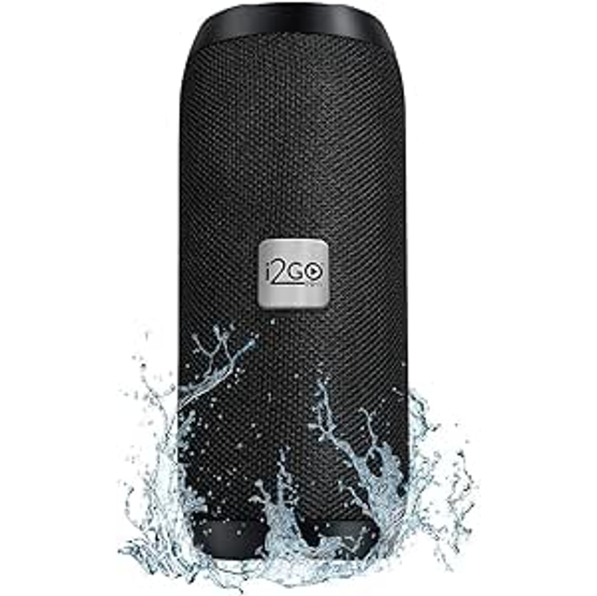 I2GO, Caixa De Som Bluetooth Essential Sound Go, 10W RMS, Resistente à Água, Preto