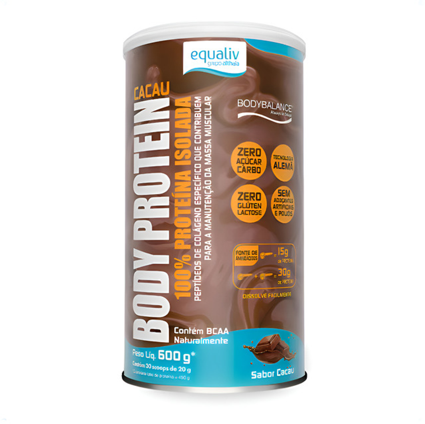Body Protein Proteína Isolada Cacau Chocolate 600g Equaliv