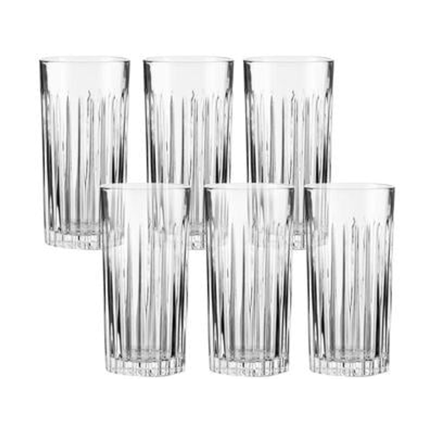 Jogo de Copos de Vidro 350ml 6 Peças Haus Concept Filetto