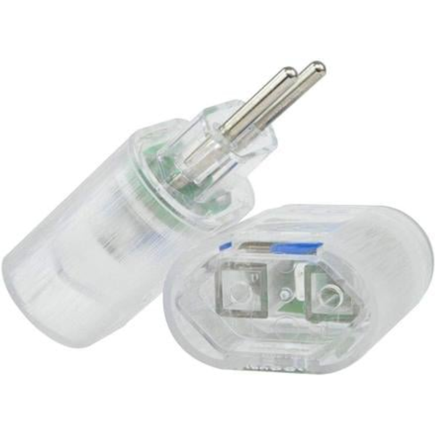 Protetor Contra Surtos Elétricos (DPS) CLAMPER 127/220V, 10 Amperes, 2 Pinos, para PC, PS5, Xbox, Smartphone, Monitor, Impressora, etc - iCLAMPER Pocket Fit 2P 10A Transparente Bivolt