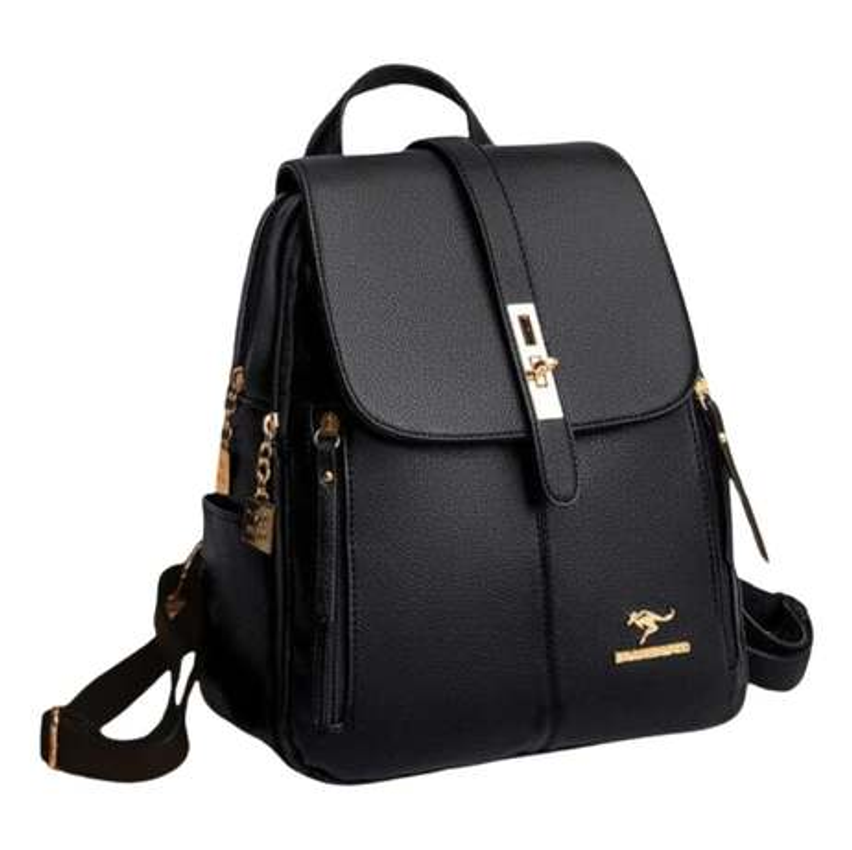Mochila Feminina Moda Mochila de Grande Capacidade Viagem Mochila Mulheres de Couro PU Macio Multifuncional Anti-roubo Bolsa de Ombro