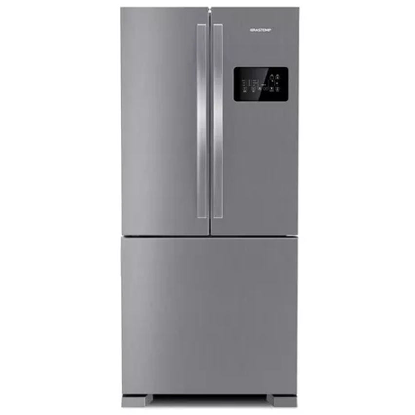 Geladeira Frost Free French Door Inverter Inox Brastemp Bro85ak