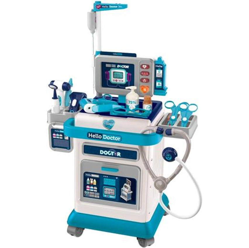 Bancada Carrinho De Médico Infantil Doctor Center Maxi Toys