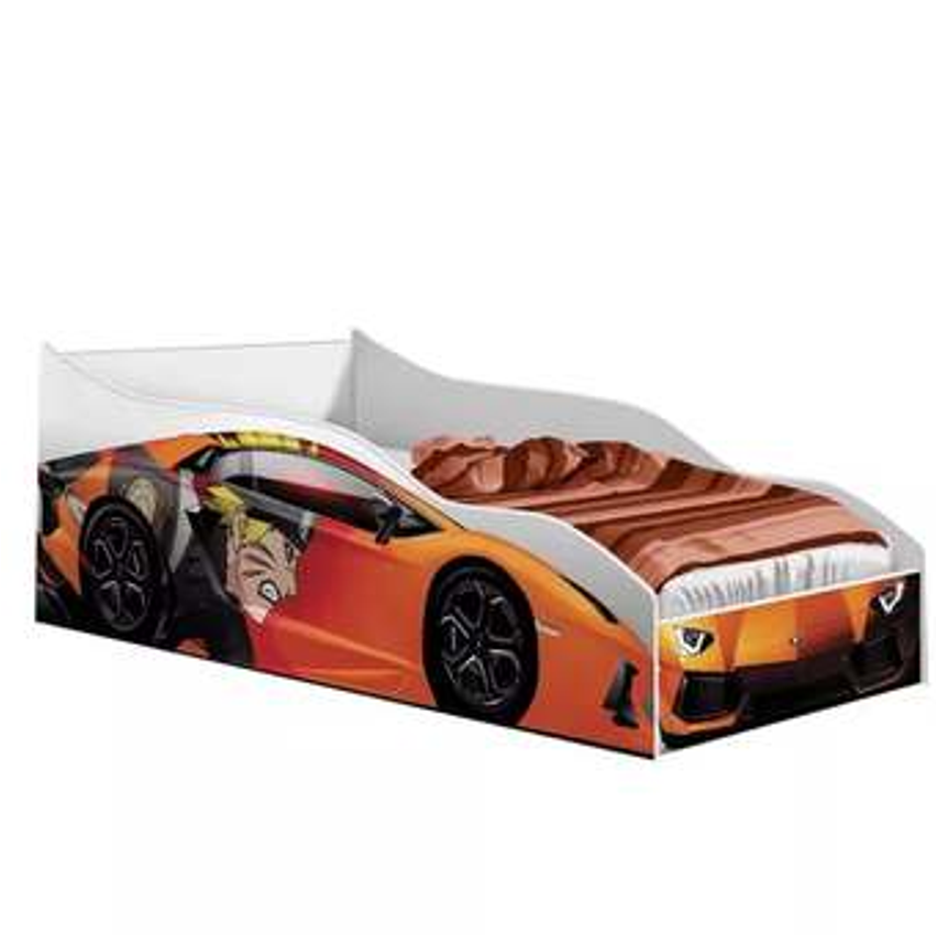 Cama Quarto Infantil Carro com Colchão - Gabrielli Móveis