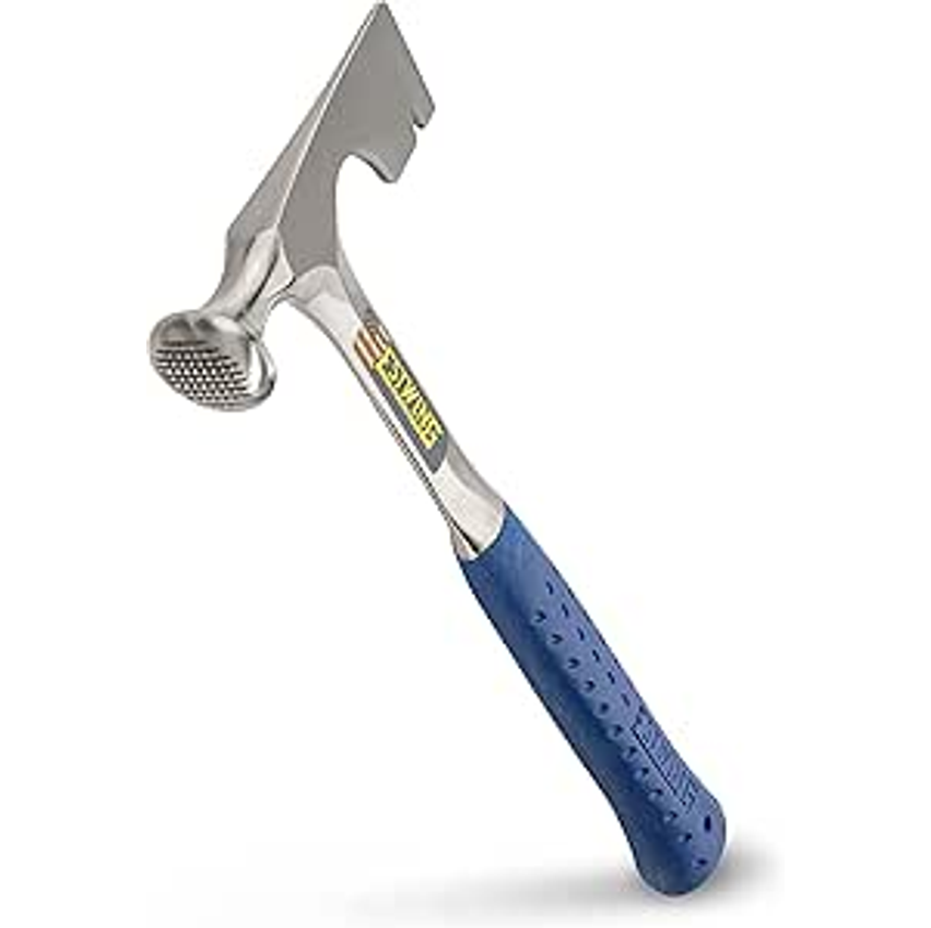 Estwing Martelo de drywall – Ferramenta de placa de parede de 400 ml com face moída e cabo de redução de choque – E3-11