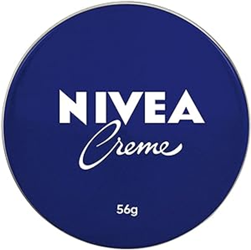 Nivea Creme Lata - Hidratação Profunda Para As Áreas Mais Ressecadas Como Cotovelo, Calcanhar, Joelho, Mãos E Pés, Também Protege Do Frio E Cuida Da Pele Tatuada - 56g