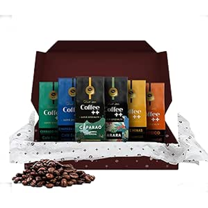 Kit 6 Pacotes Café Especial em Grãos Coffee Mais Variedades