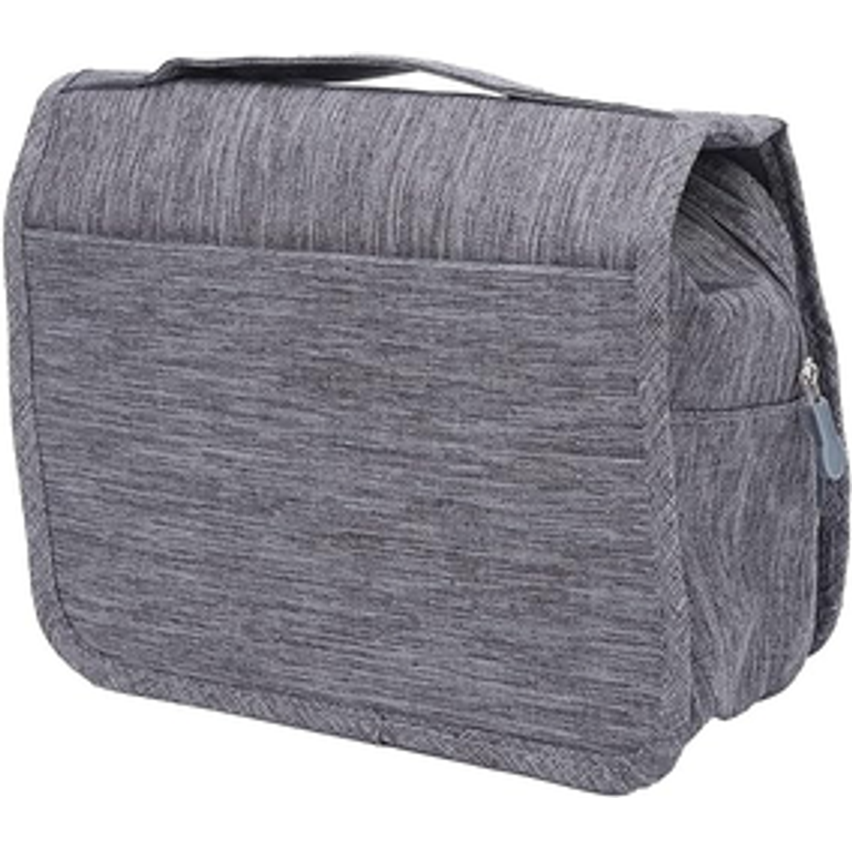 Necessaire Organizadora Masculina Feminina Grande Com Alça Com Alça Viagem Cabide Divisória Cinza