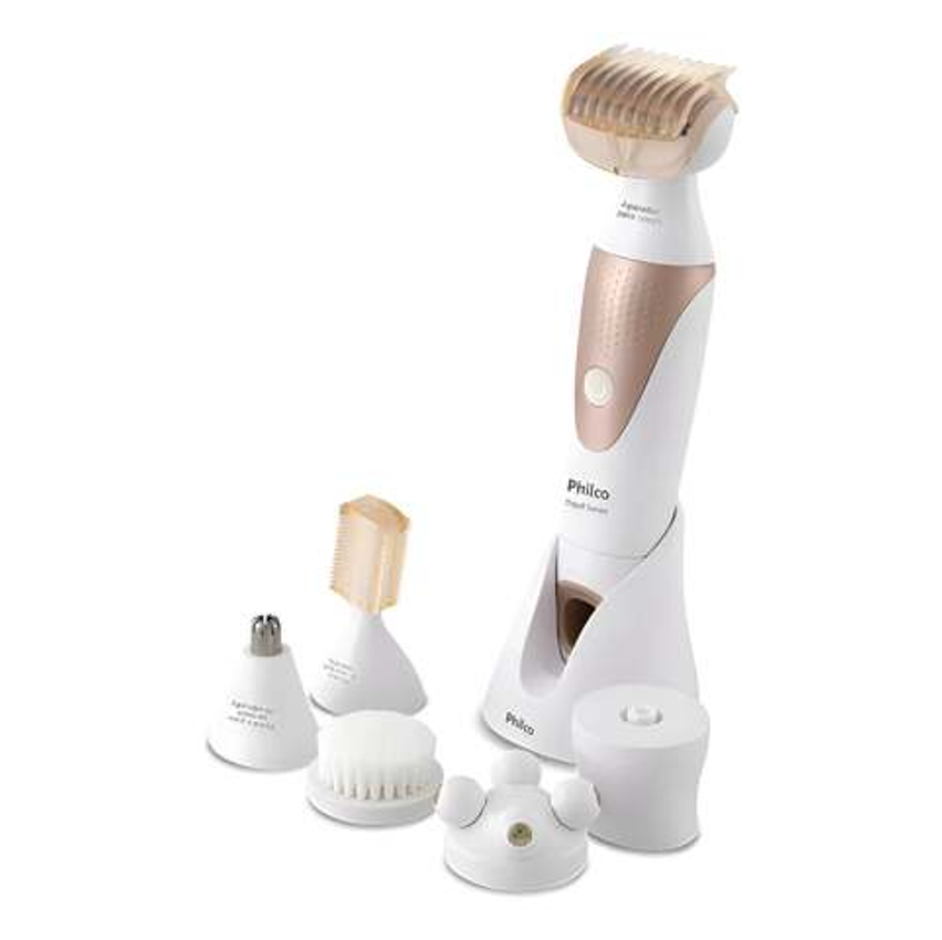 Aparador De Pelos Multigroom Depil Sense 7 Em 1 Pap08rg Cor Branco Philco