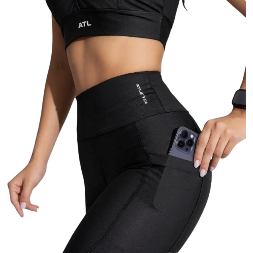 Calça Legging Com Bolso Lateral Fitness Feminino Atletyca