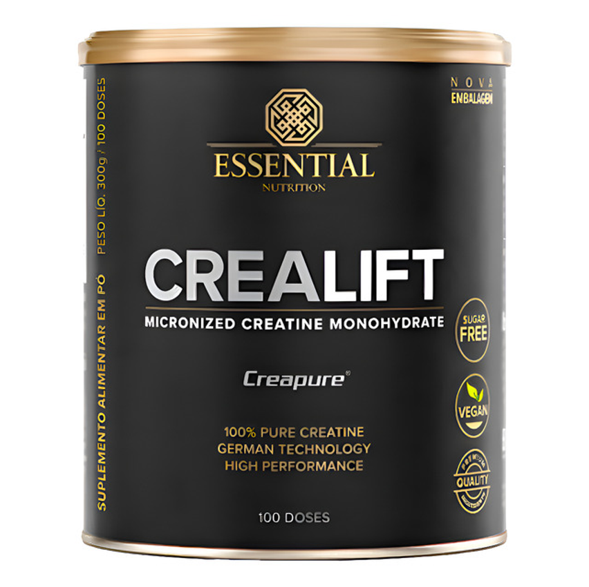 Crealift 300g - Creatina Monohidratada Creapure - Essential Sabor Neutro