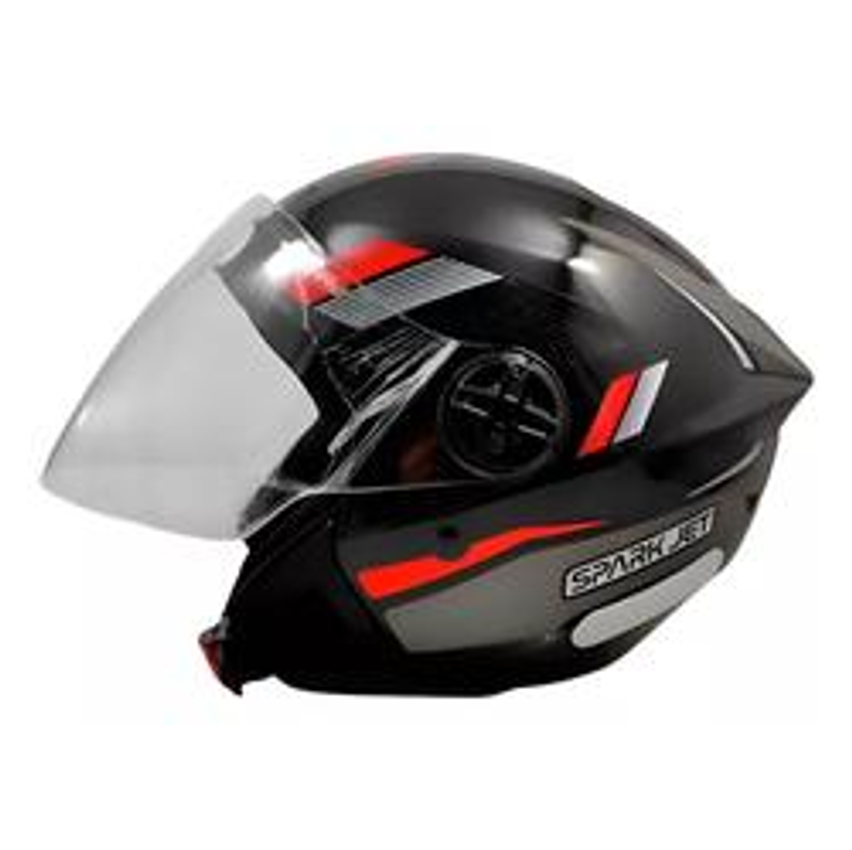 Capacete Moto Aberto Ebf Spark Jet Sting Preto