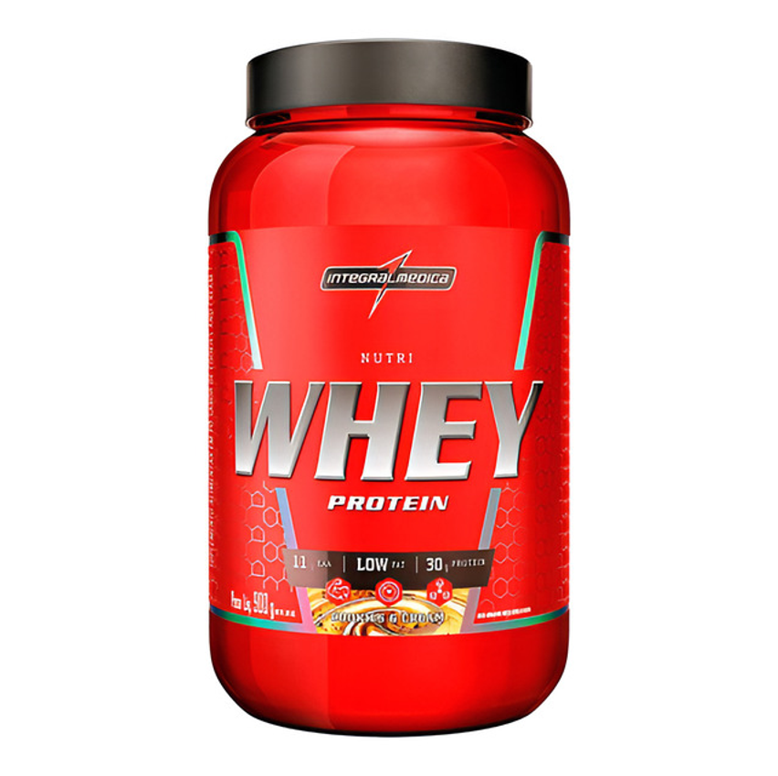 Nutri Whey Protein Cookies Pote 900g Integralmédica Cookies
