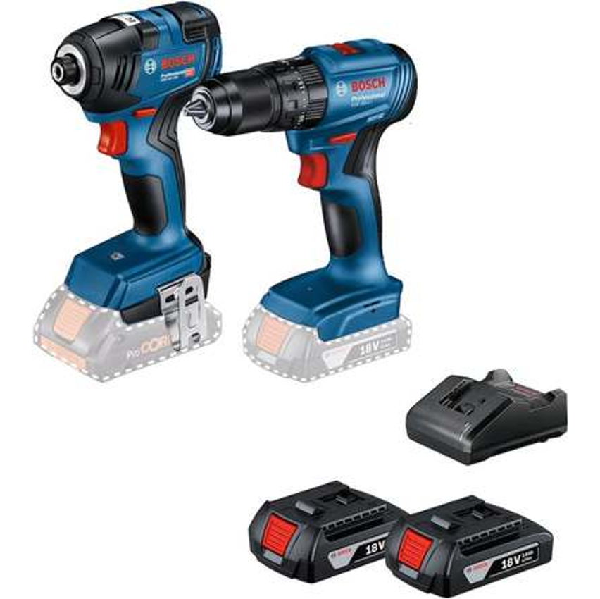Bosch Combo Furadeira GSB 185-LI + Chave de impacto GDR 18V-200 2B
