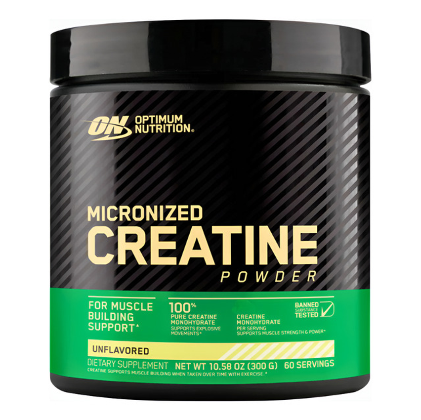Creatina Micronizada Pó - 300g 60 Doses On Optimum Nutrition
