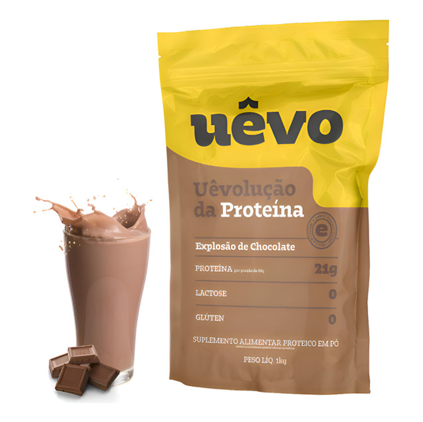Naturovos Premiumalbumina Uevo Refil 1kg Chocolate Sabor Explosão De Chocolate