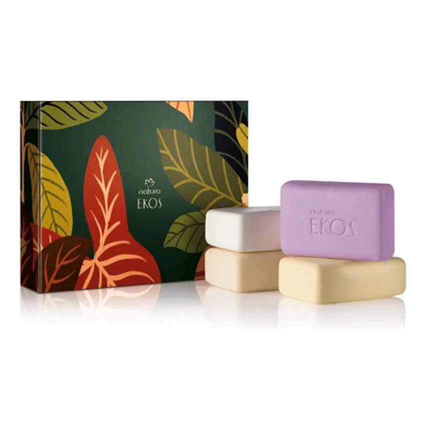 Caixa Com 4 Sabonetes Natura Ekos
