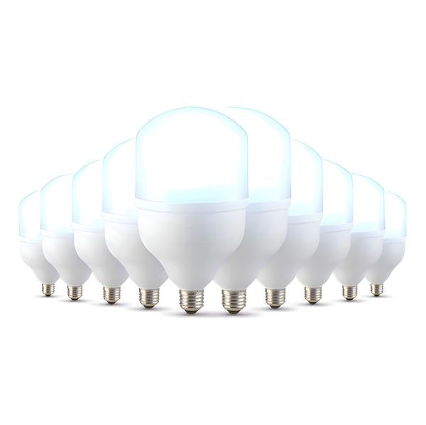 Kit 10 Lampadas Led Bulbo Hp 50w 6500k Branco Frio E27 110v/220v Bivolt Cod: ALUT000111-10 Alut By Avant