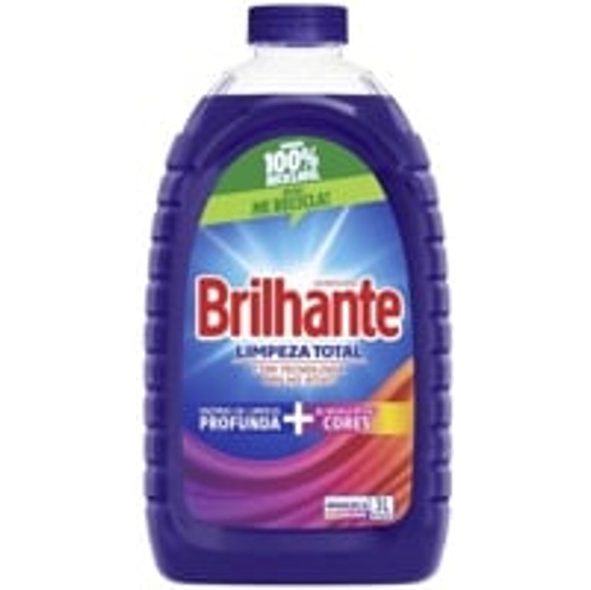 Brilhante Limpeza Total - Lava Roupas Líquido 3L