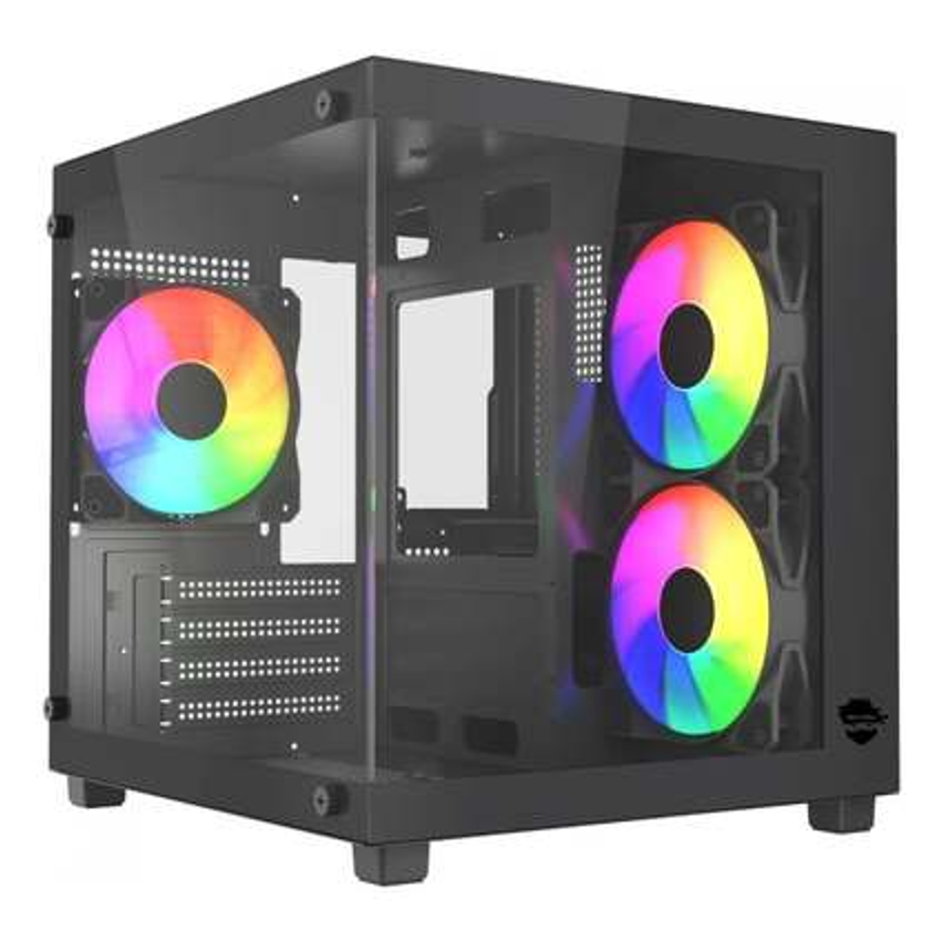 Gabinete Gamer Ninja Ryomaru,  Com 3 Fans Rainbow