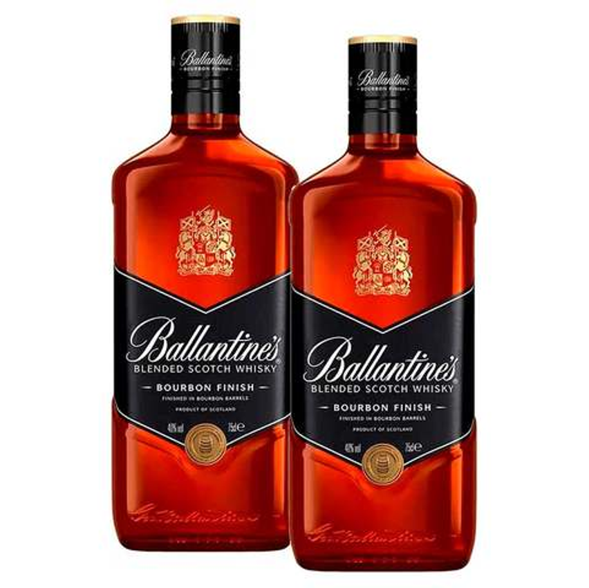 Kit Whisky Escocês Ballantines Bourbon Barrel 750ml Com 2 Unidades