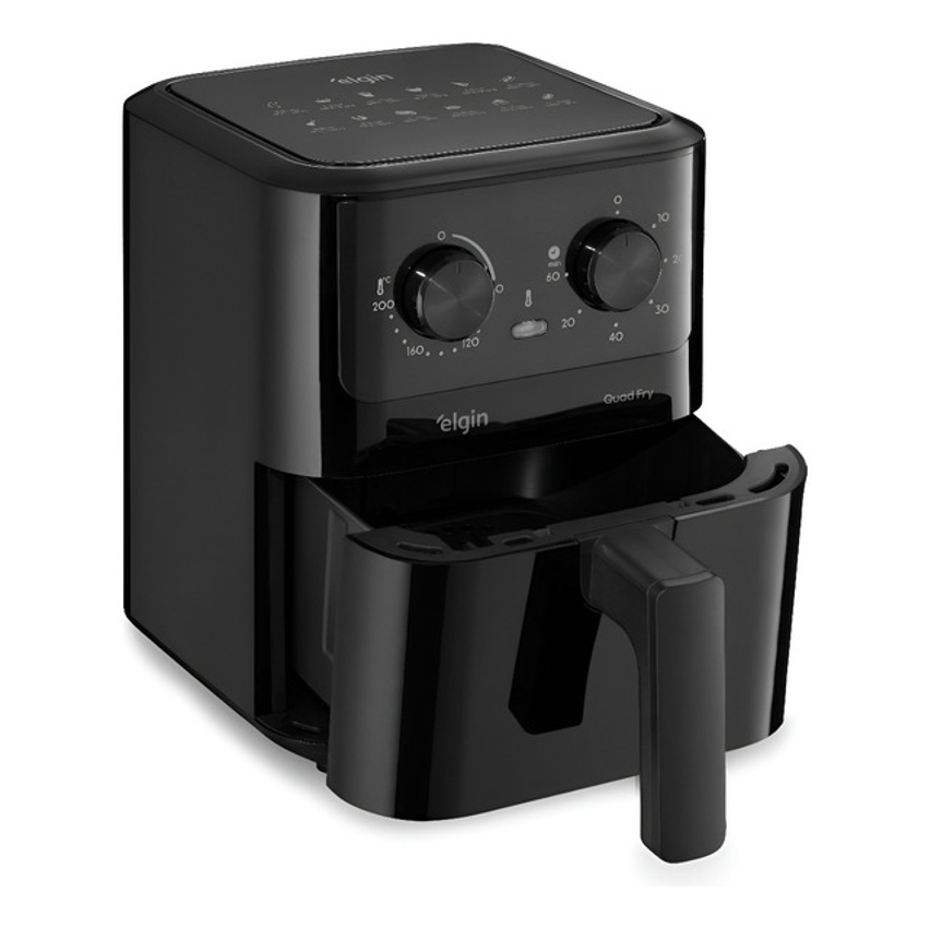 Fritadeira Elétrica Air Fryer Quad Fry Elgin 4,2 L, 1400w Preto