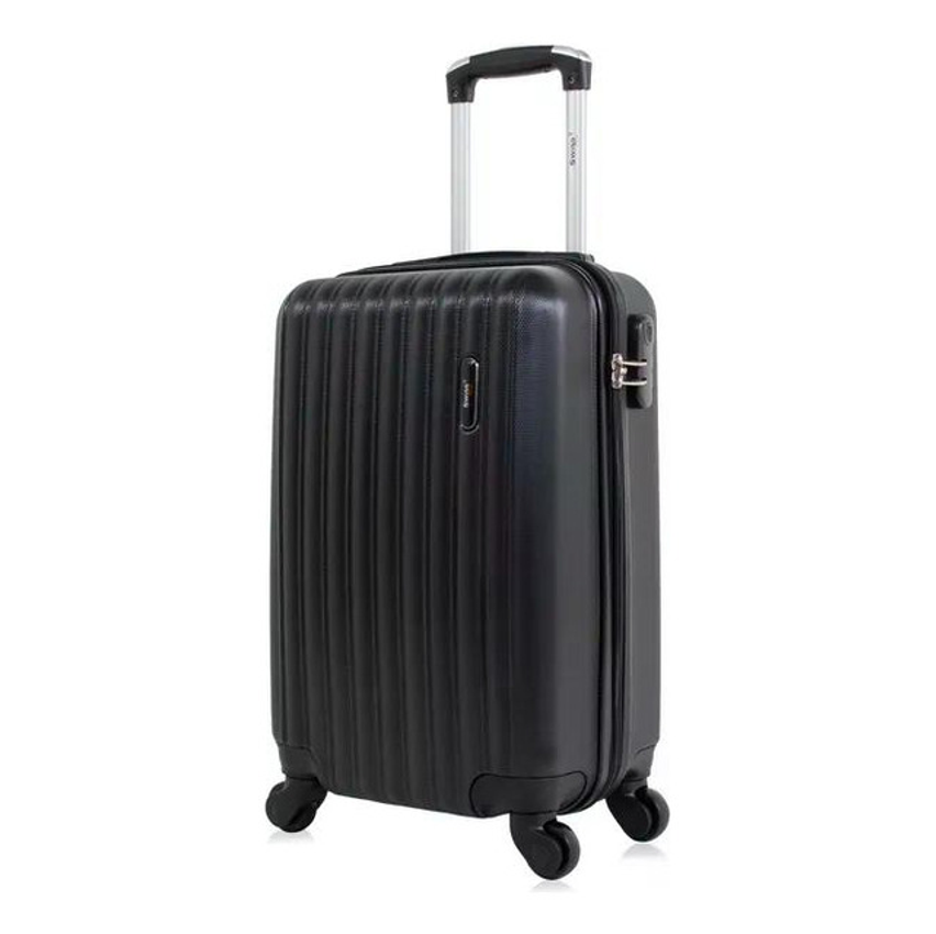 Mala Pequena De Bordo Londres 4 Rodas Swiss Move Preta Preto