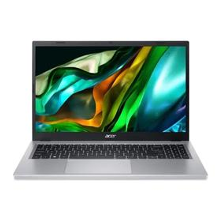 Notebook Acer Aspire 3 A315-510P-34XC - Tela 15.6", Intel Core i3N305, 256GB SSD, 8GB RAM, Windows 11, Prata